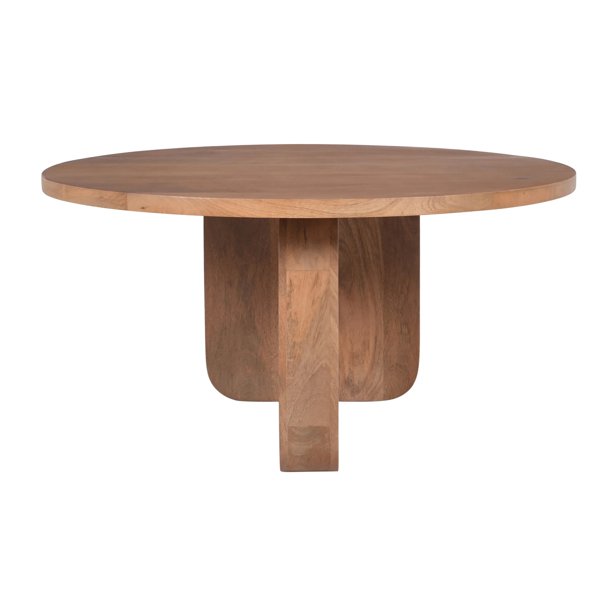 AGRA - Table basse ronde en bois massif de manguier - Image 6