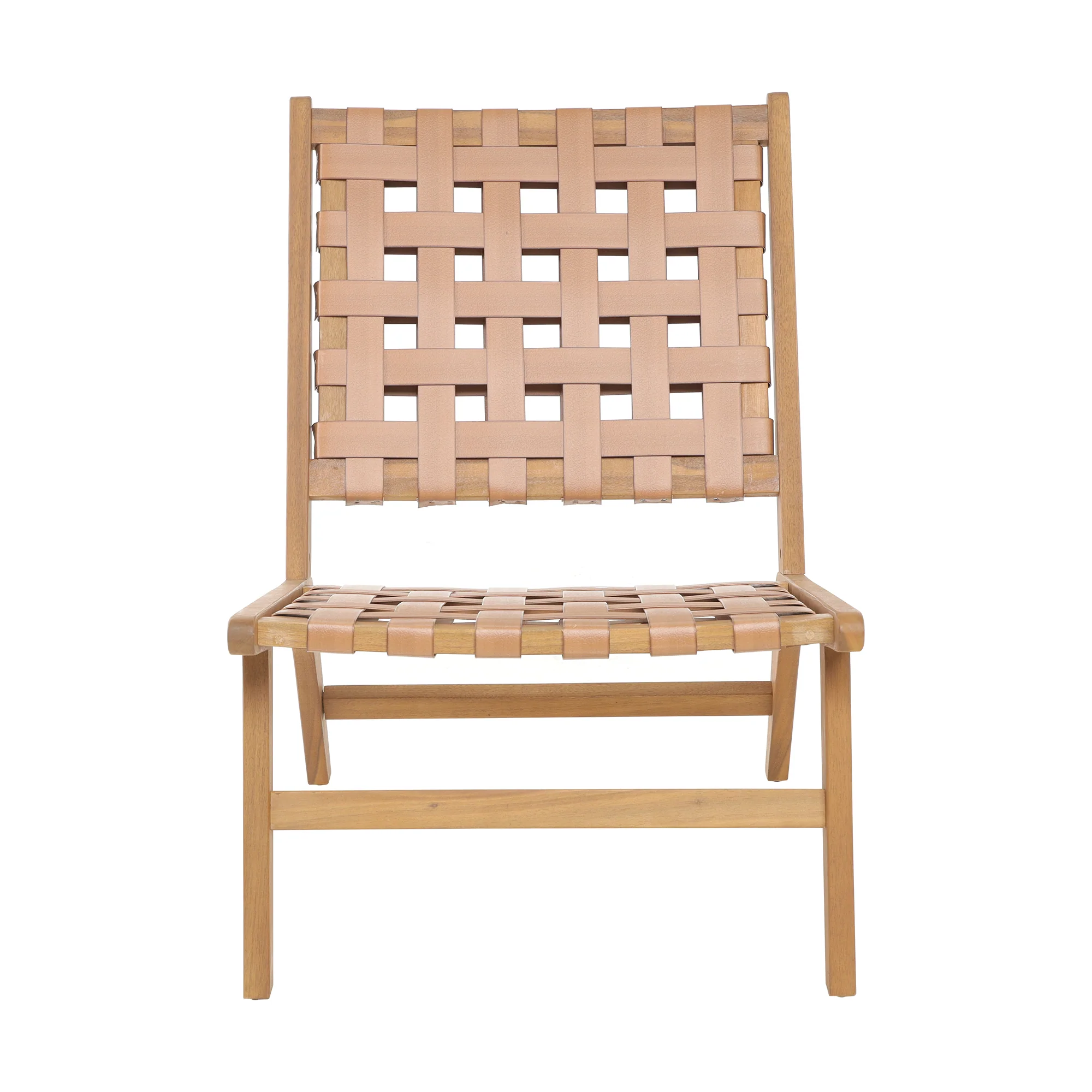 AGUILARES - Fauteuil intérieur extérieur en acacia massif et suèdine - Image 11
