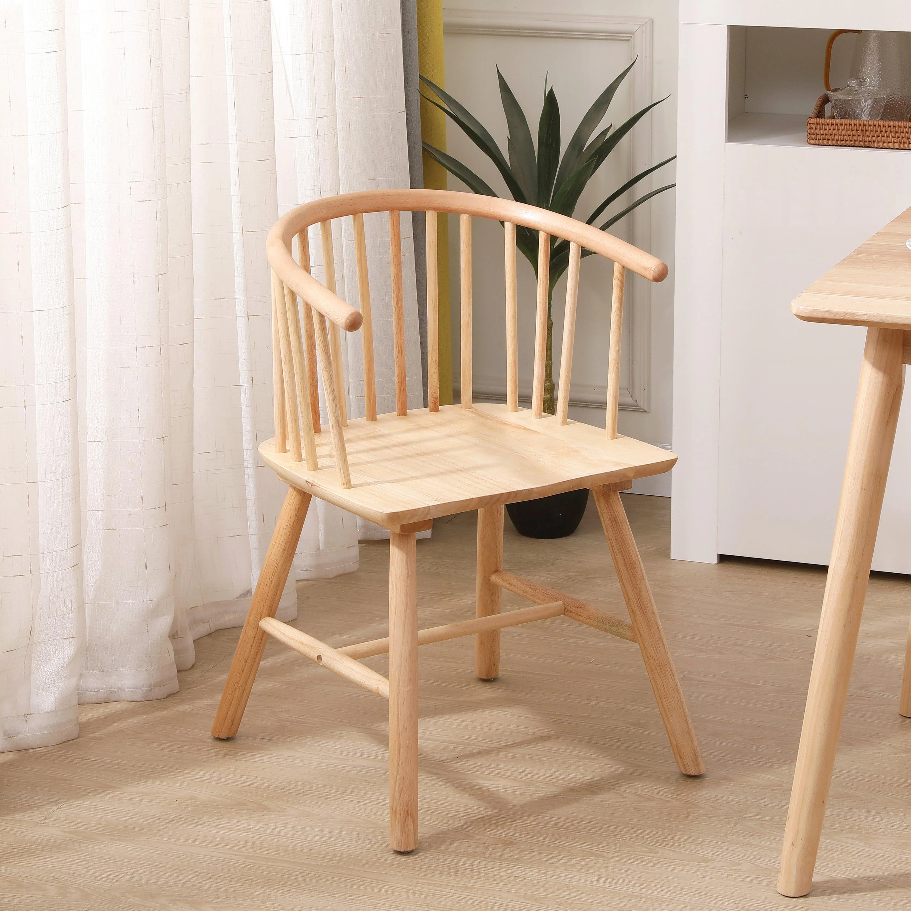 BOGOTA - Lot de 2 chaises en bois massif - Image 3