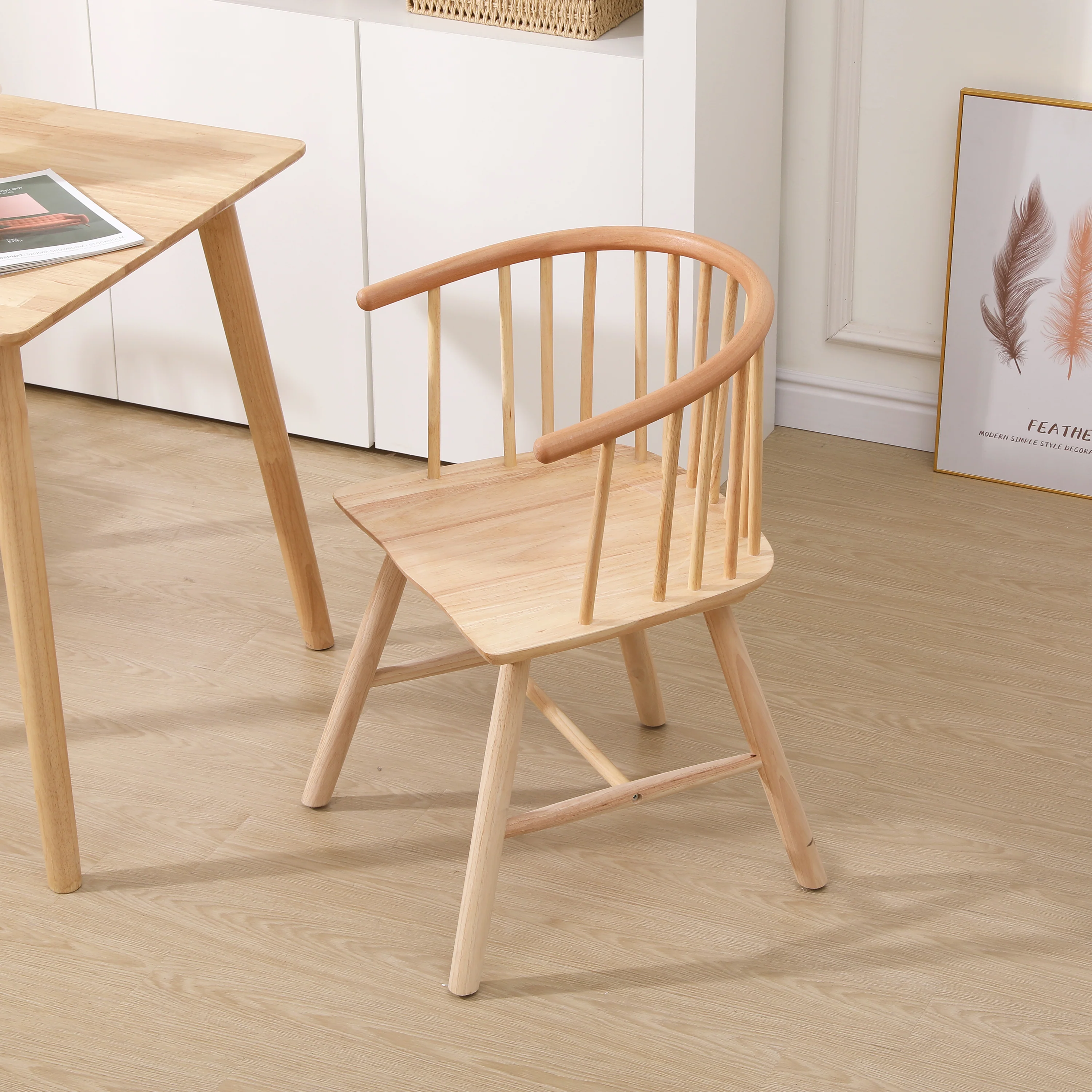 BOGOTA - Lot de 2 chaises en bois massif - Image 5