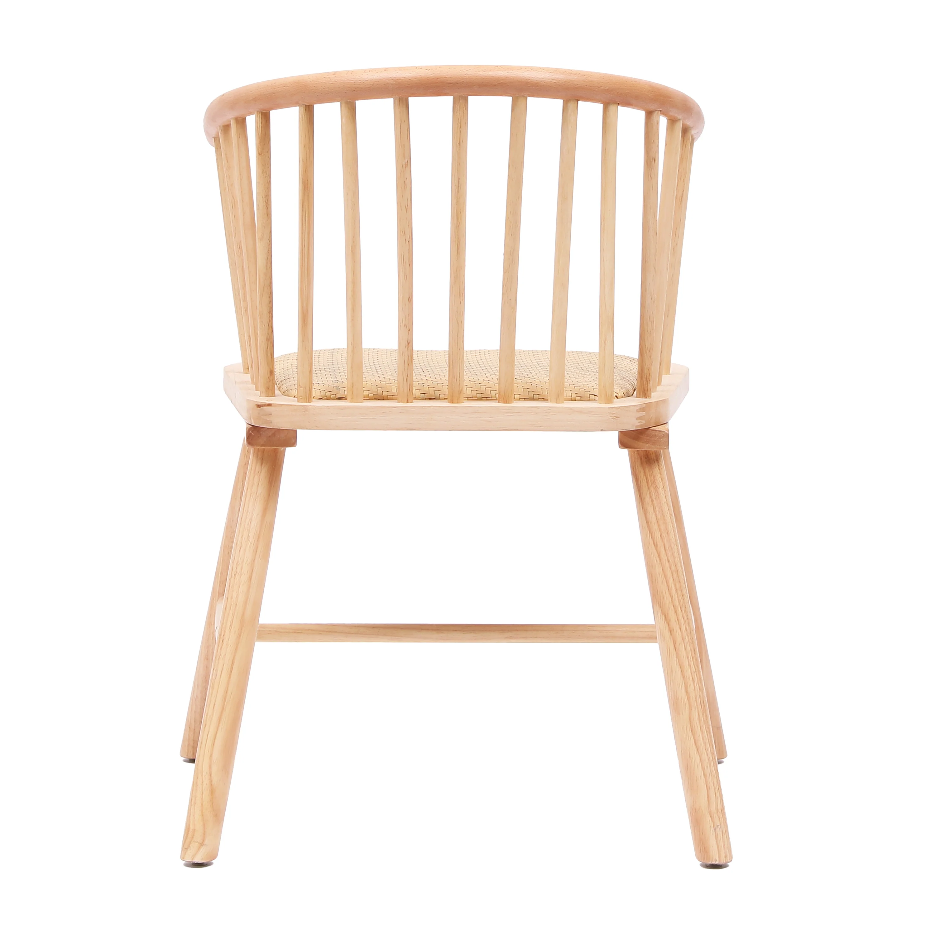 BOGOTA - Lot de 2 chaises en bois massif et rotin naturel - Image 8