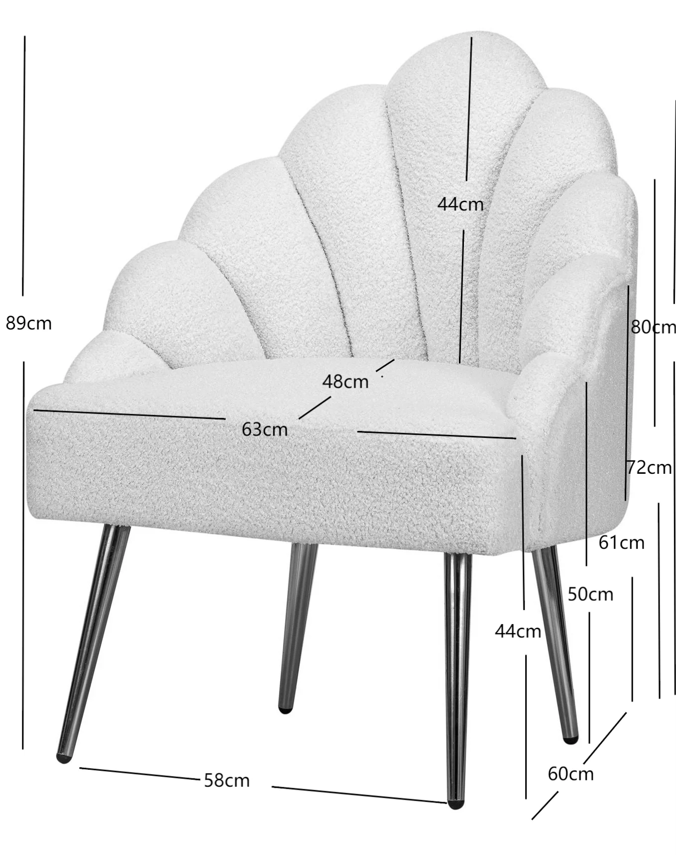 BOLGE - Fauteuil retro en métal et velours vert - Image 6