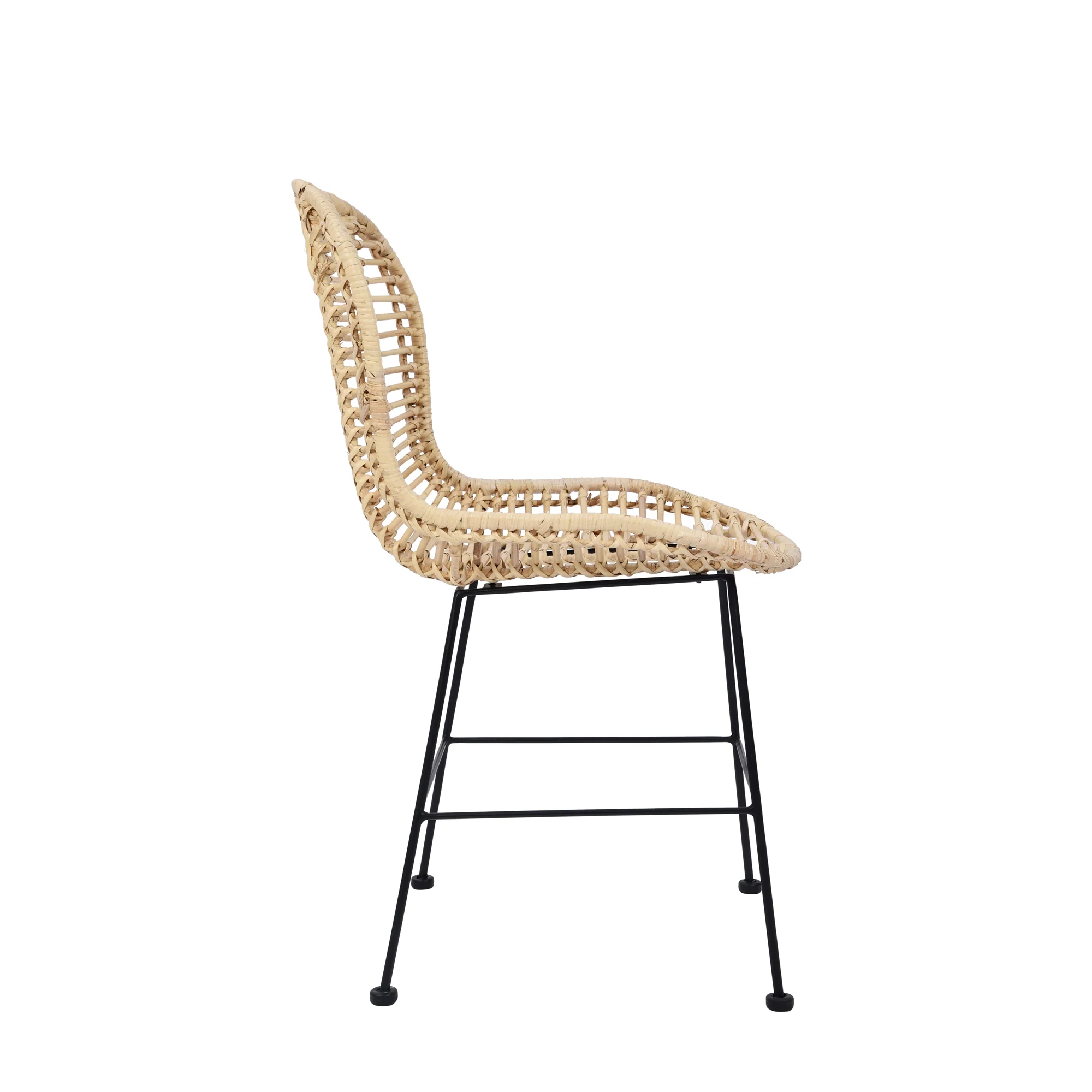 BORONG - Lot de 2 chaises de salle à manger design boheme en rotin naturel - Image 7