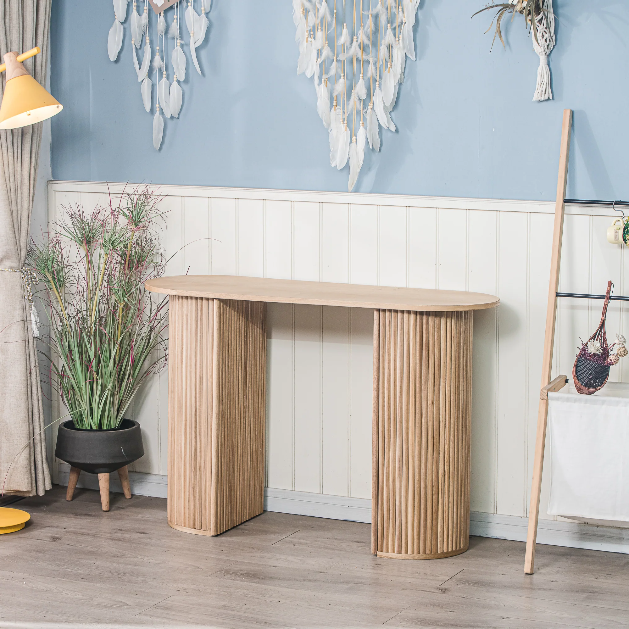PIREUS - Console en bois coloris naturel - Image 7