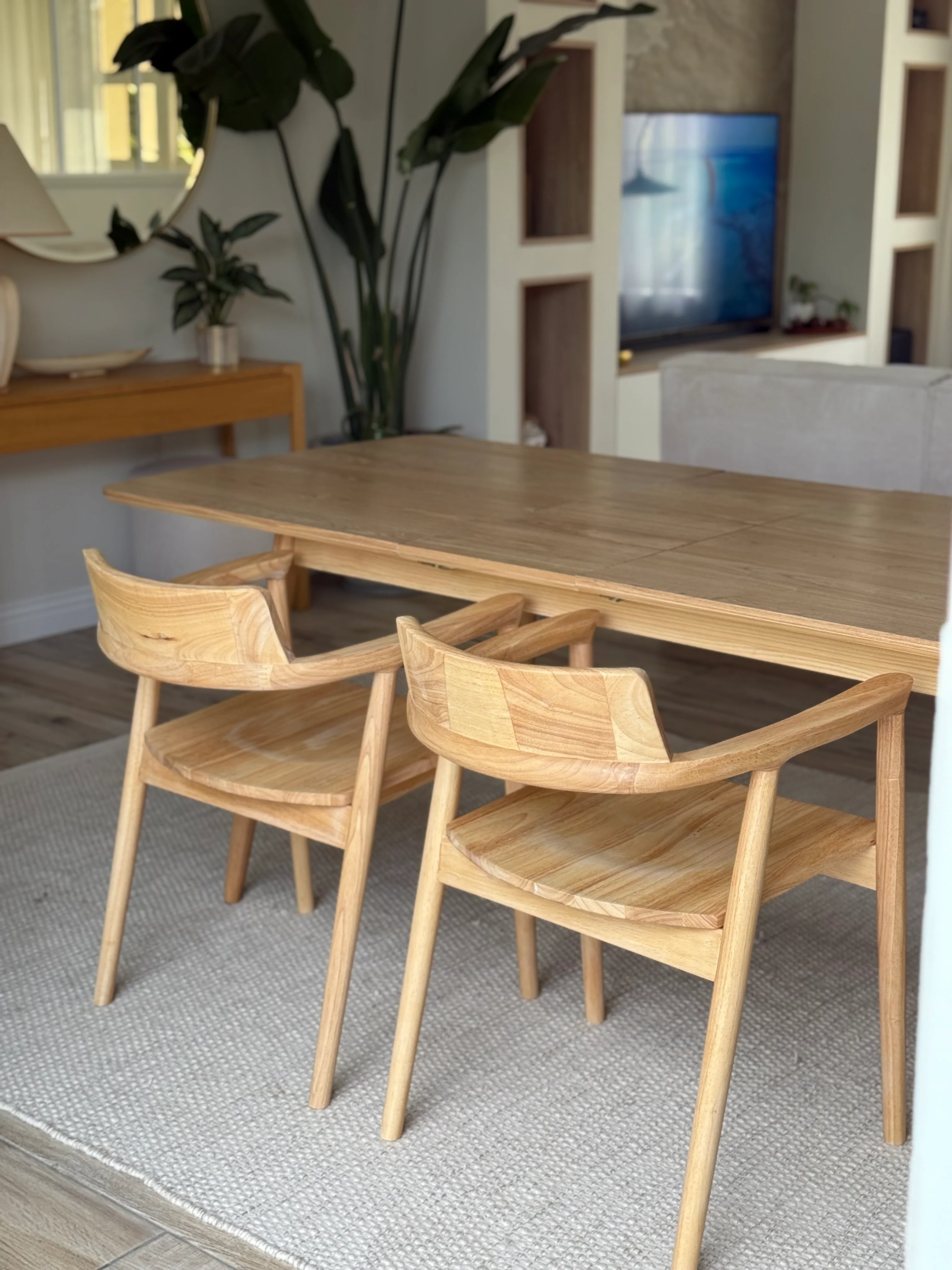 CORTE - Table à manger 6-8 personnes extensible et rectangulaire en bois massif - Image 13