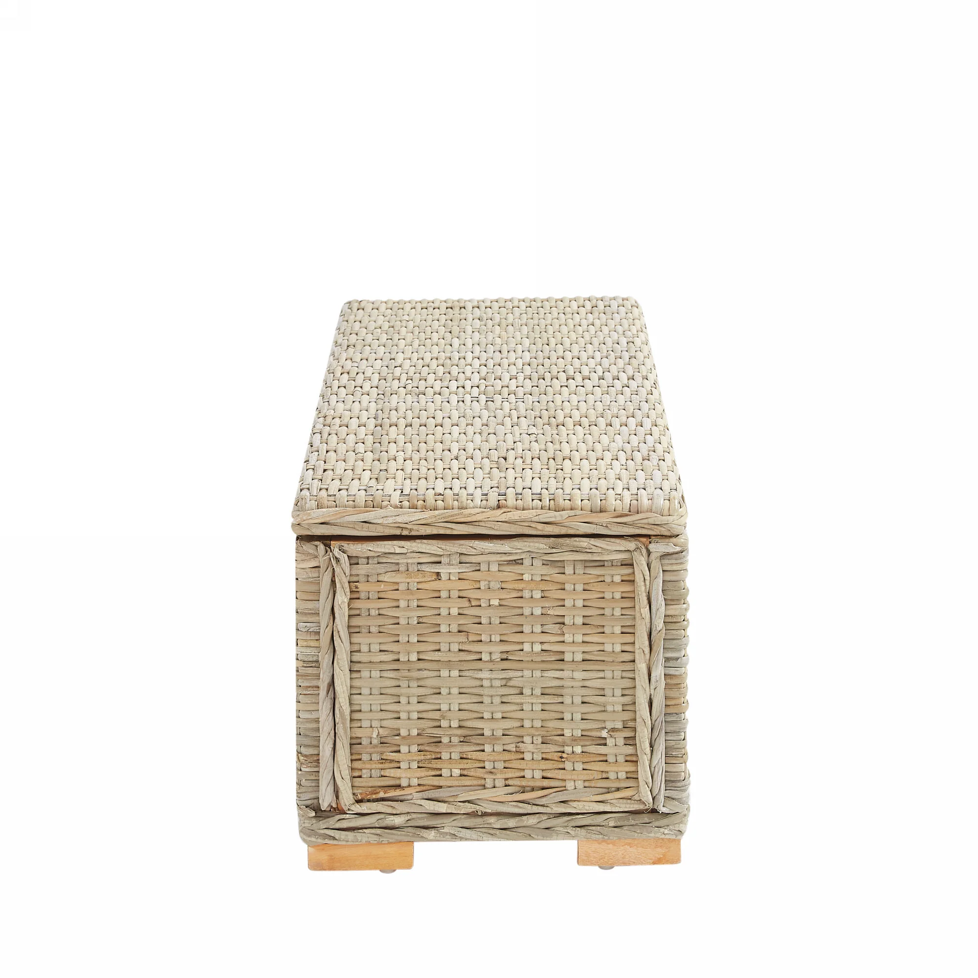 CUZCO - Banc avec espace de rangement en bois et fibres naturelles - Image 8