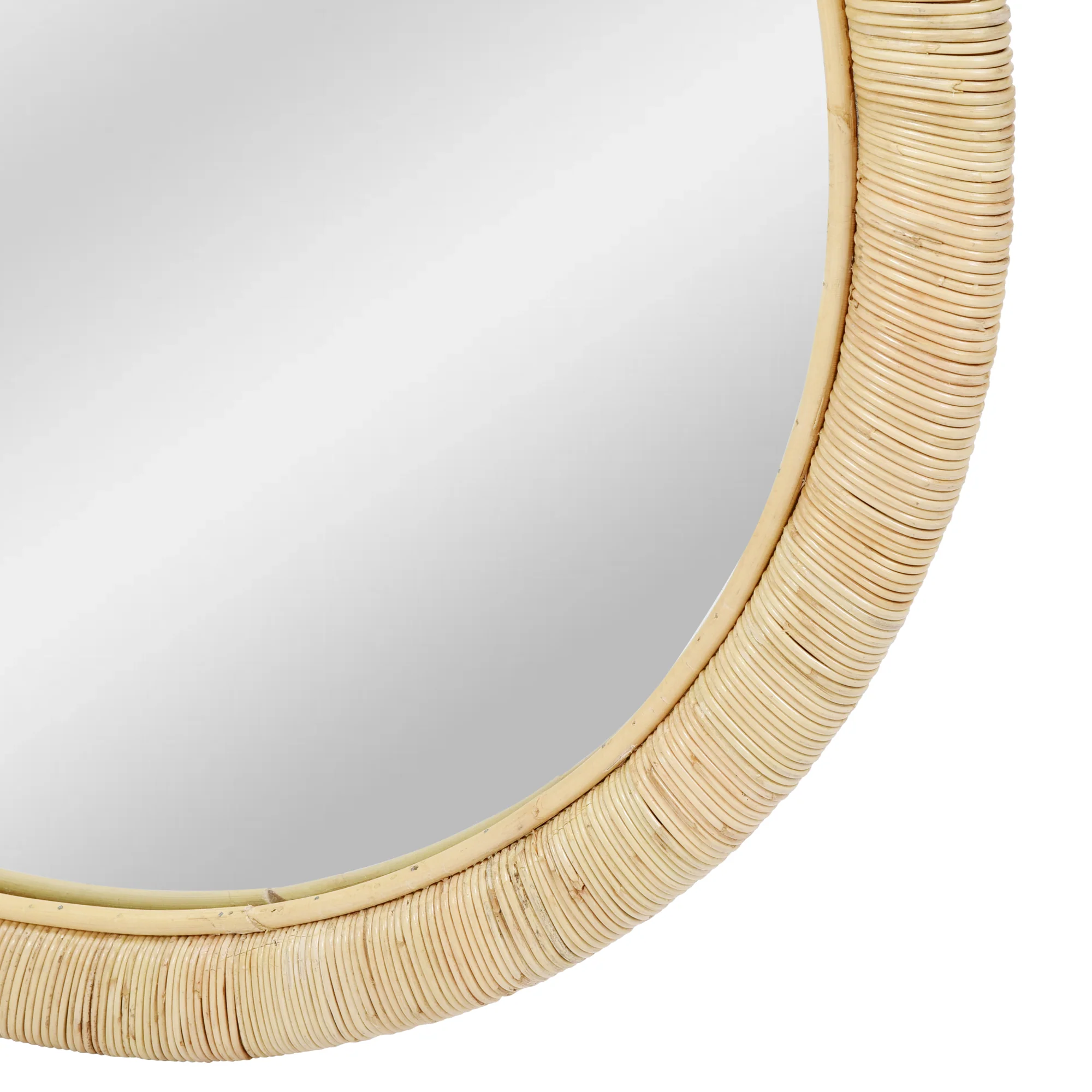DARWIN - Miroir rond Ø 75 cm en rotin naturel - Image 8
