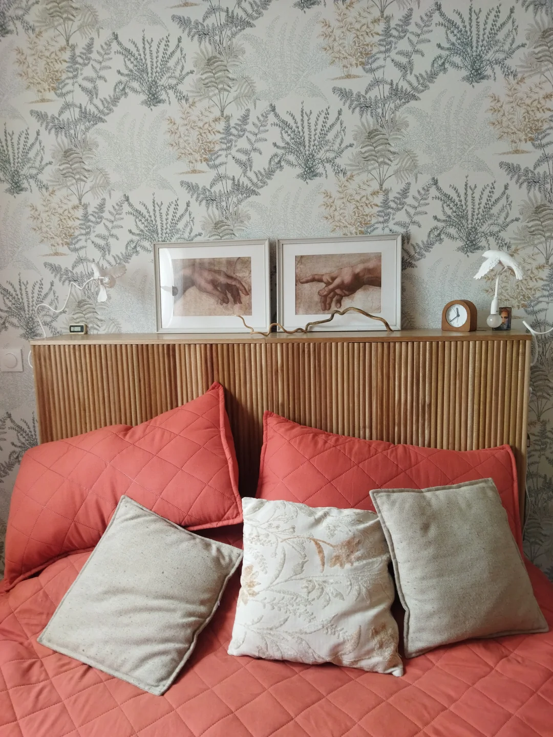 ESLOV - Tête de lit 160 en bois avec rangements - Image 9
