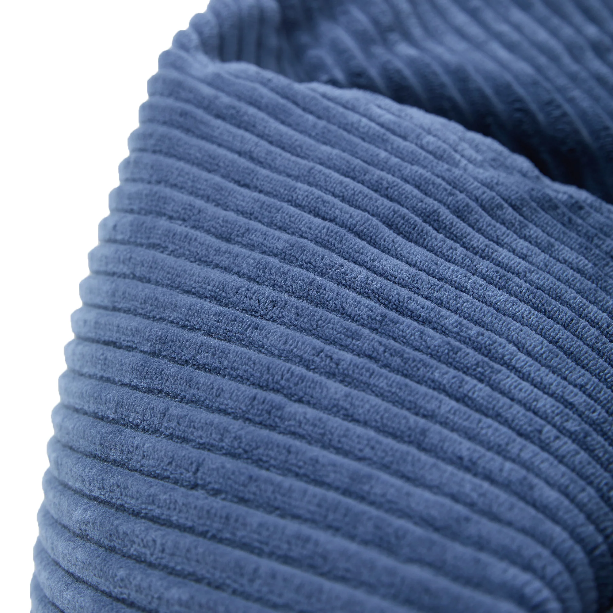GRANA - Pouf en velours côtelé bleu - Image 9
