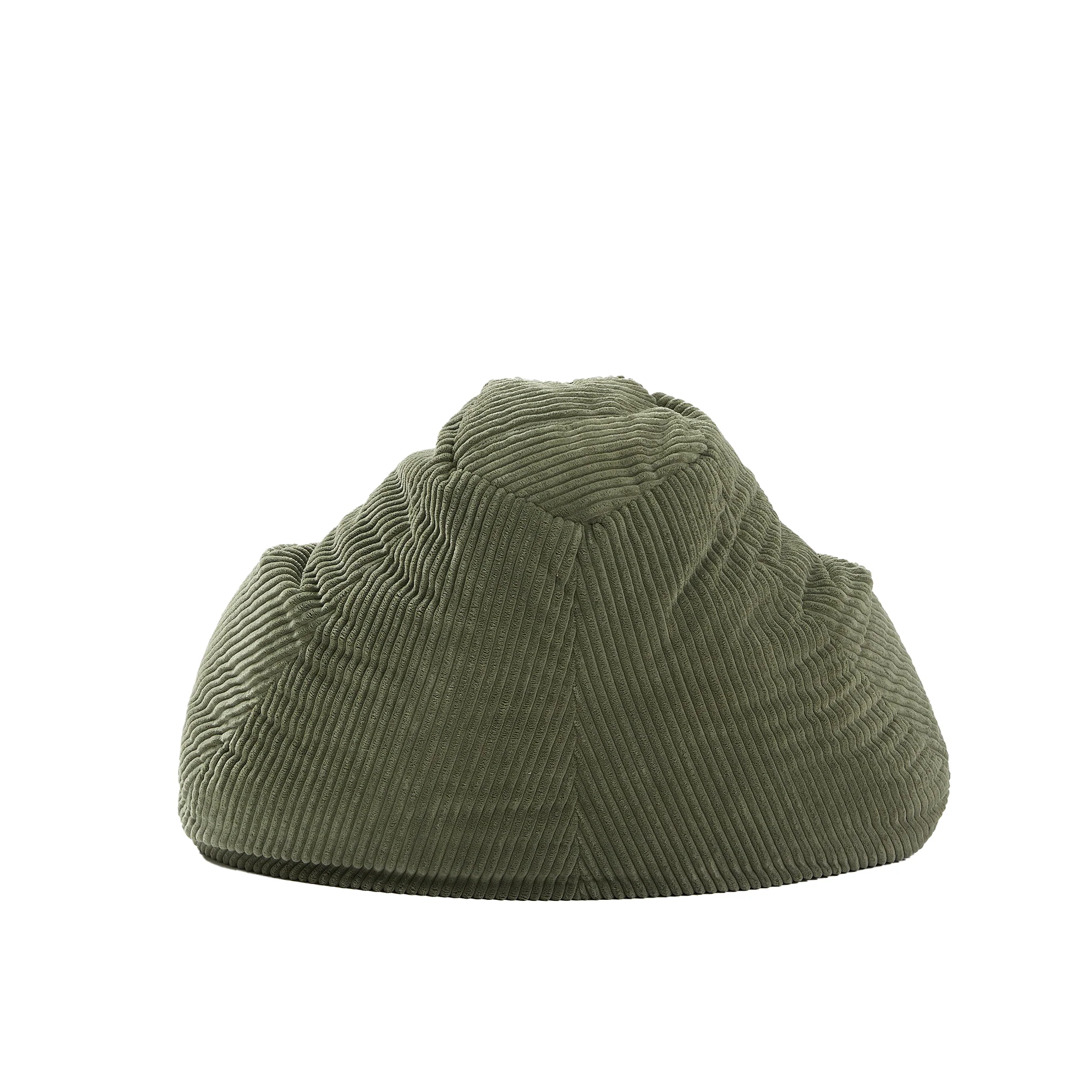 GRANA - Pouf en velours côtelé vert - Image 8