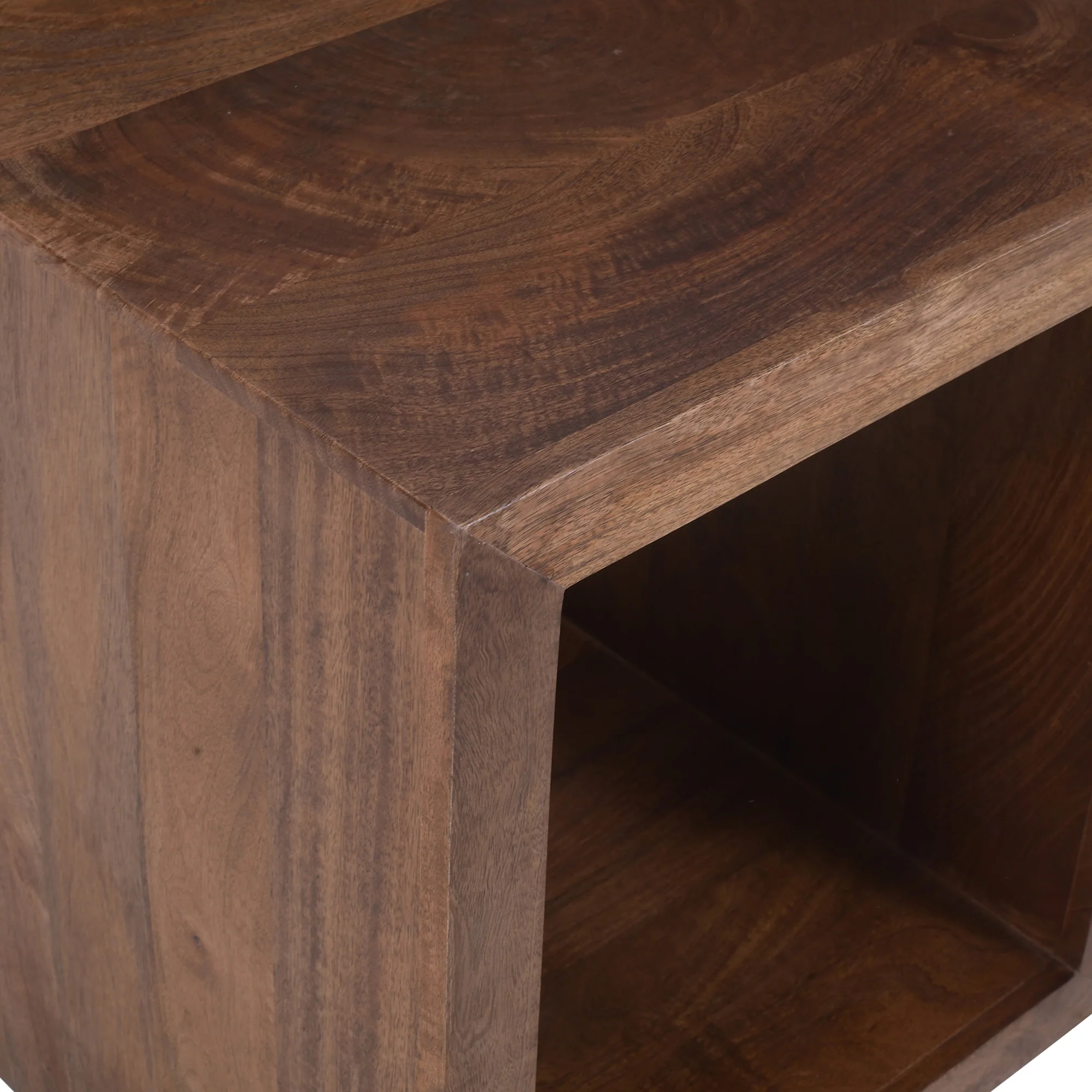 JABALPUR - Table d'appoint bout de canapé en bois de manguier foncé - Image 7