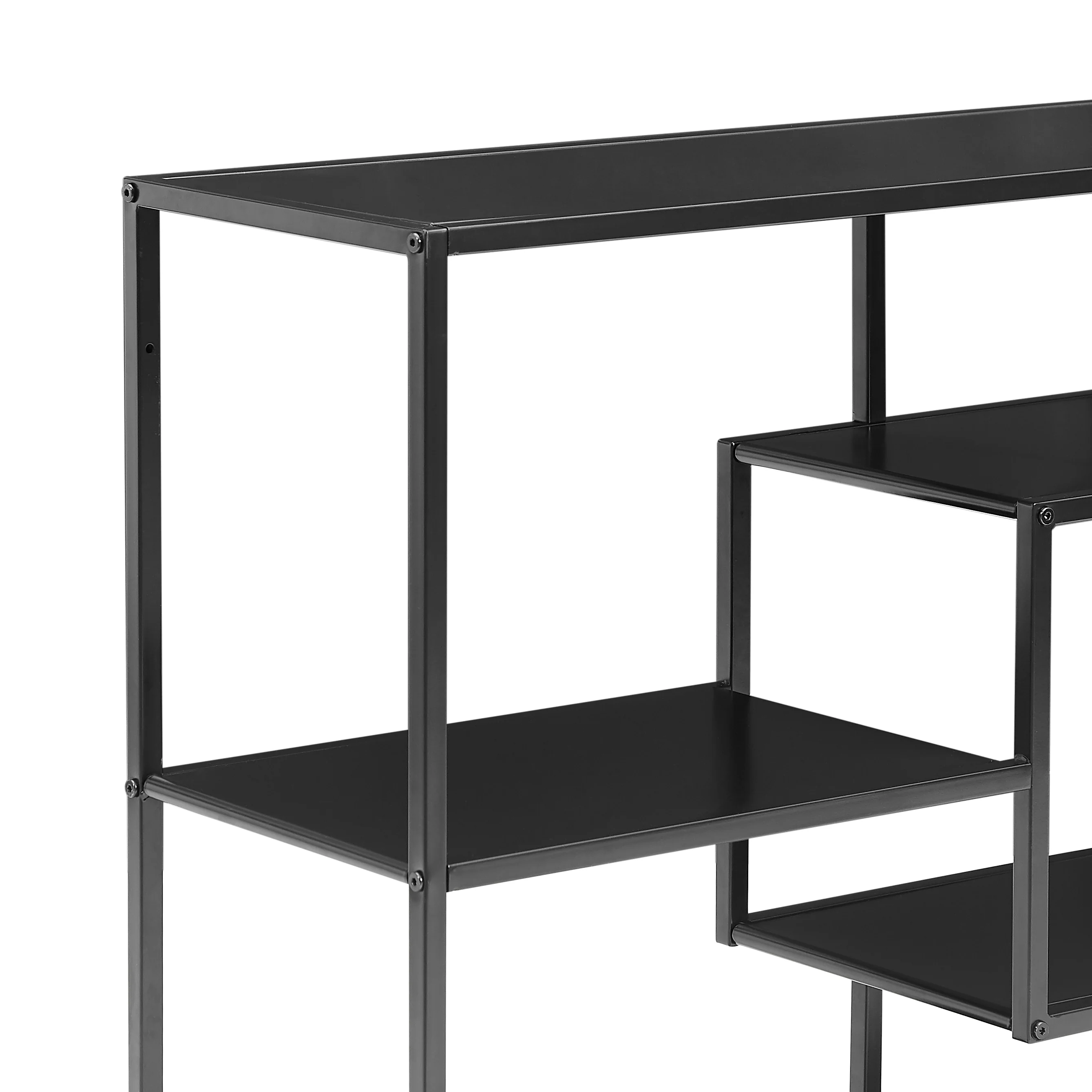 ODDA - Etagère industrielle avec rangements de 5 niveaux en métal noir - Image 8