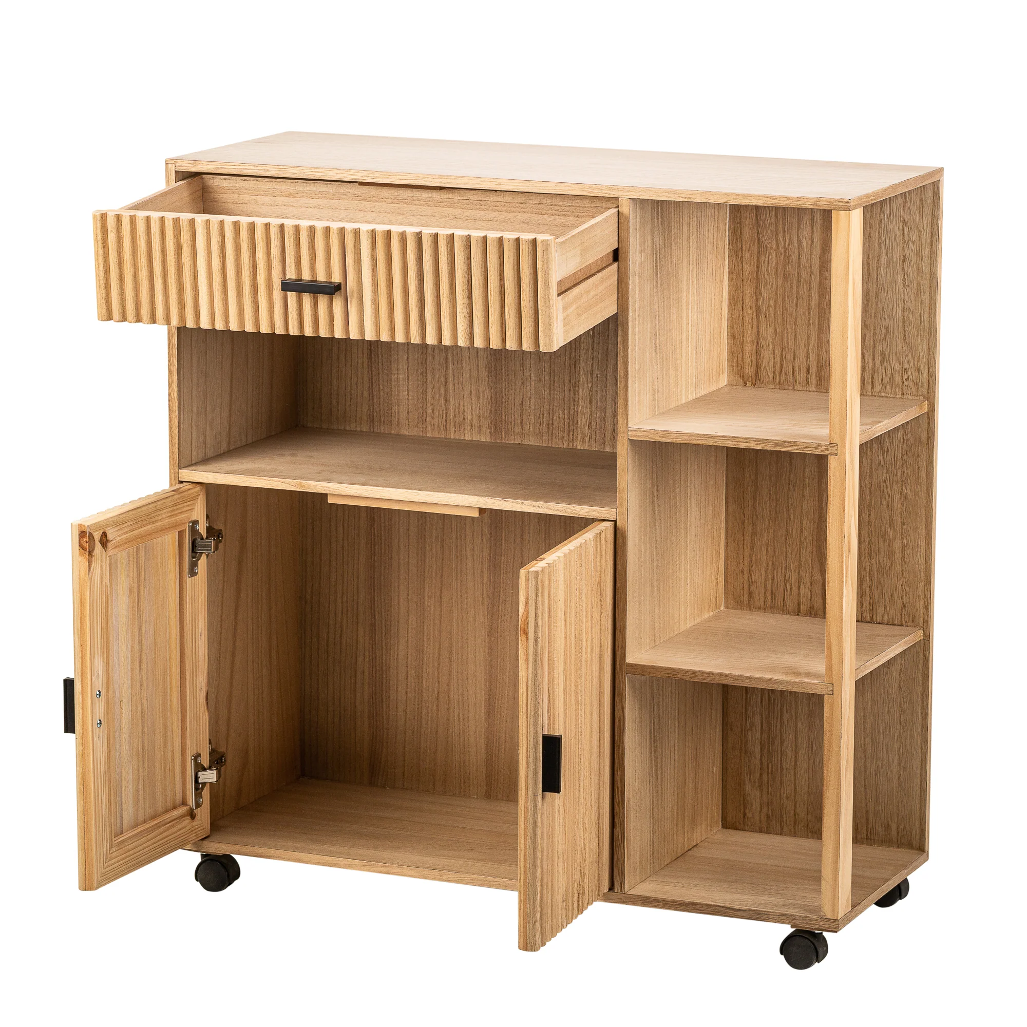 OULU - Desserte avec rangements en bois - Image 7