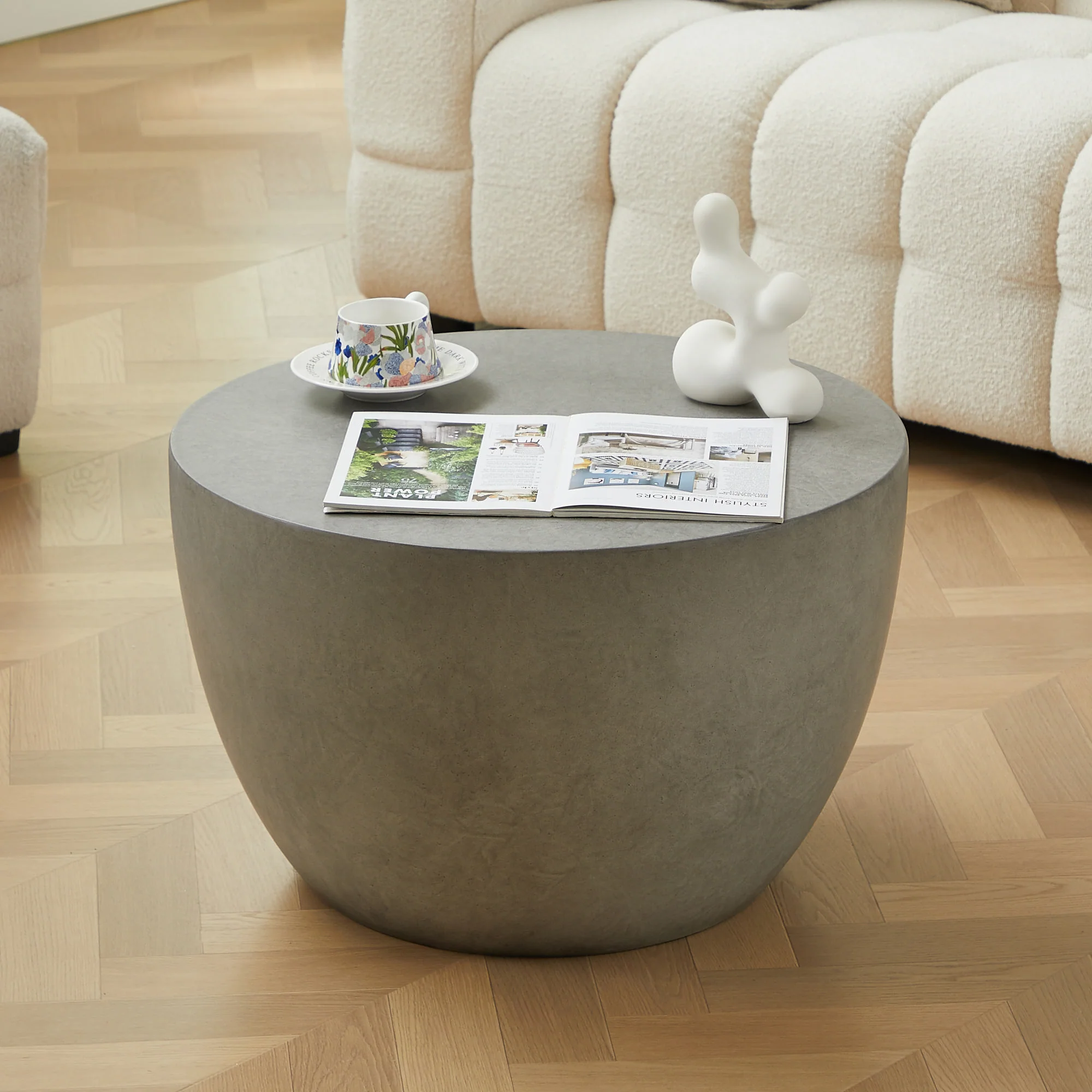 PARNU - Table basse indoor outdoor en magnesite gris - Image 8