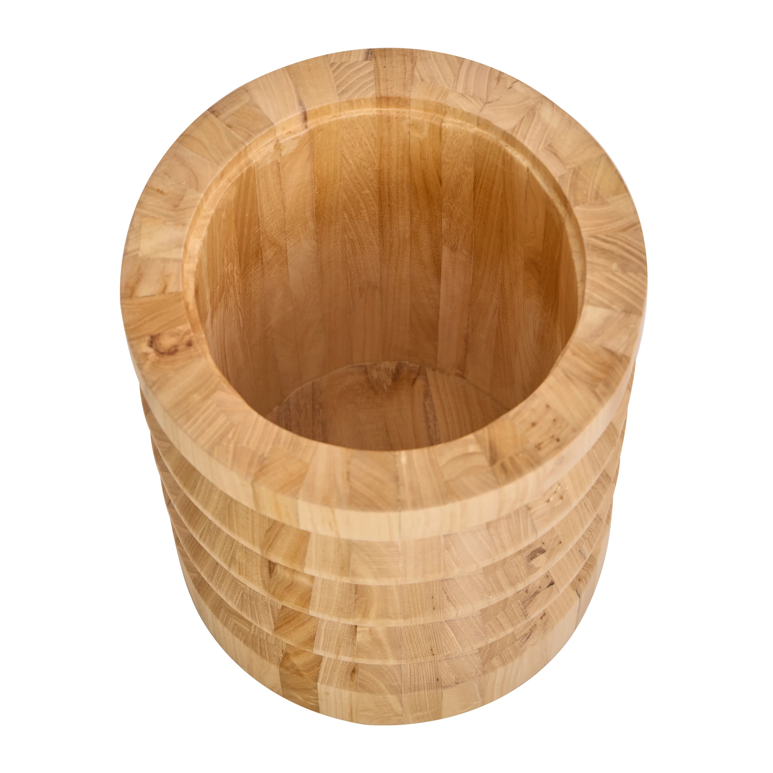 SANTIAGO - Pouf bout de canapé en bois massif avec rangement - Image 6