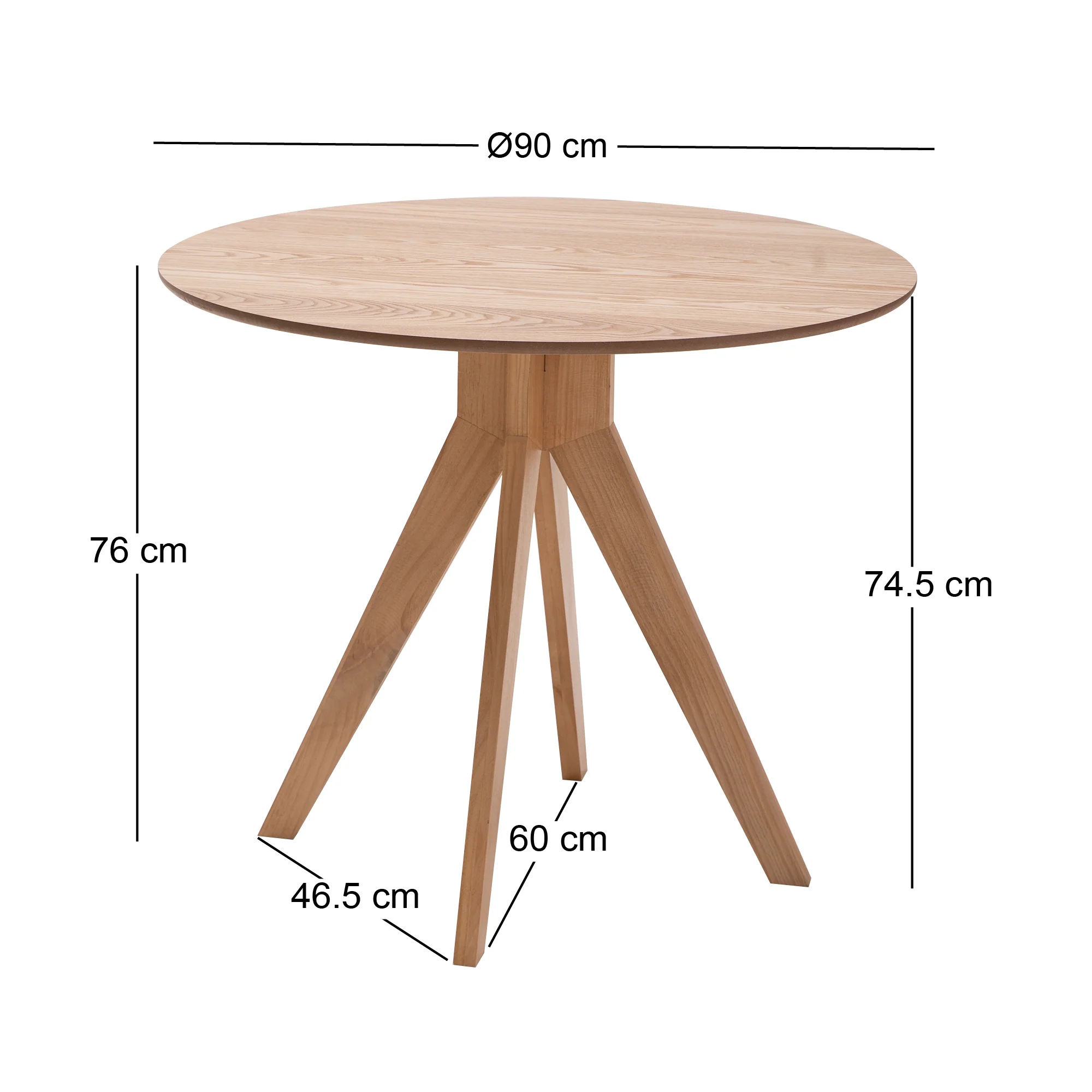 SEVILLE - Table à manger 4 personnes en pin massif D90 - Image 5