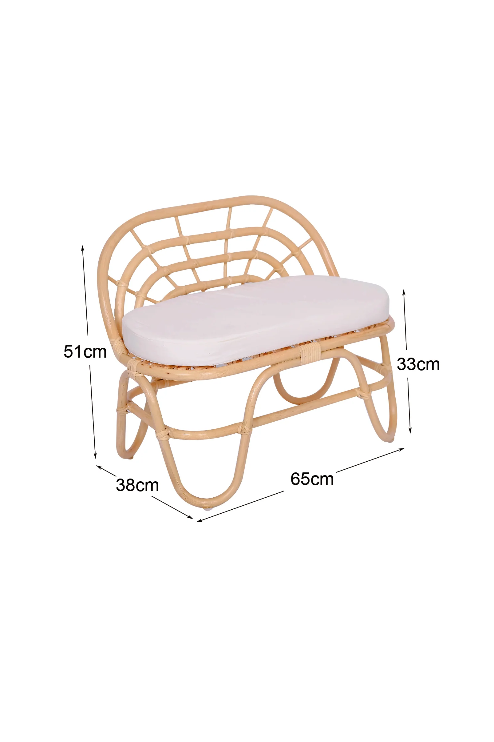 SORONG - Sofa/canapé pour enfants en rotin naturel - Image 3