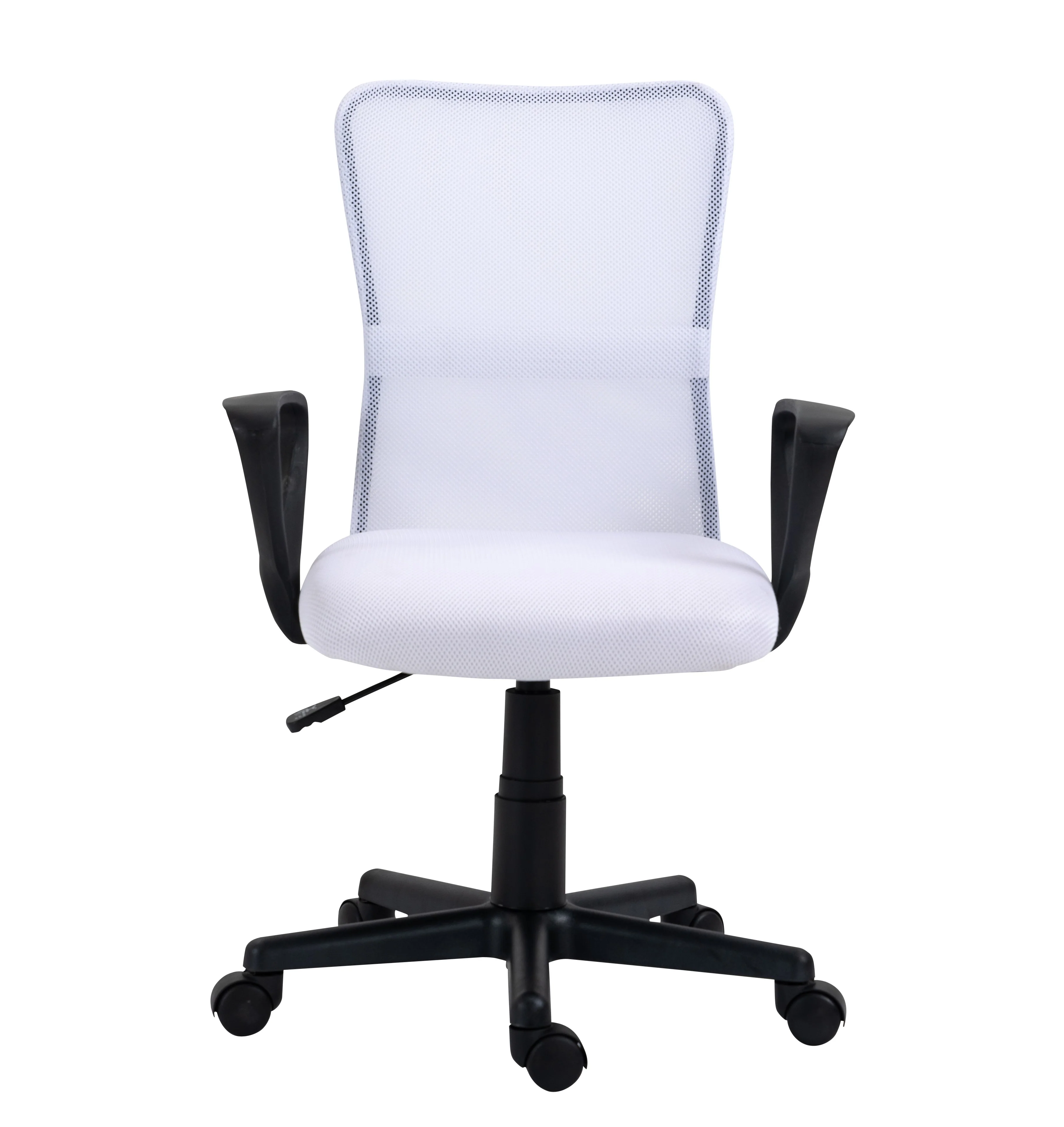 STACY - Chaise de bureau réglable en tissu blanc - Image 3
