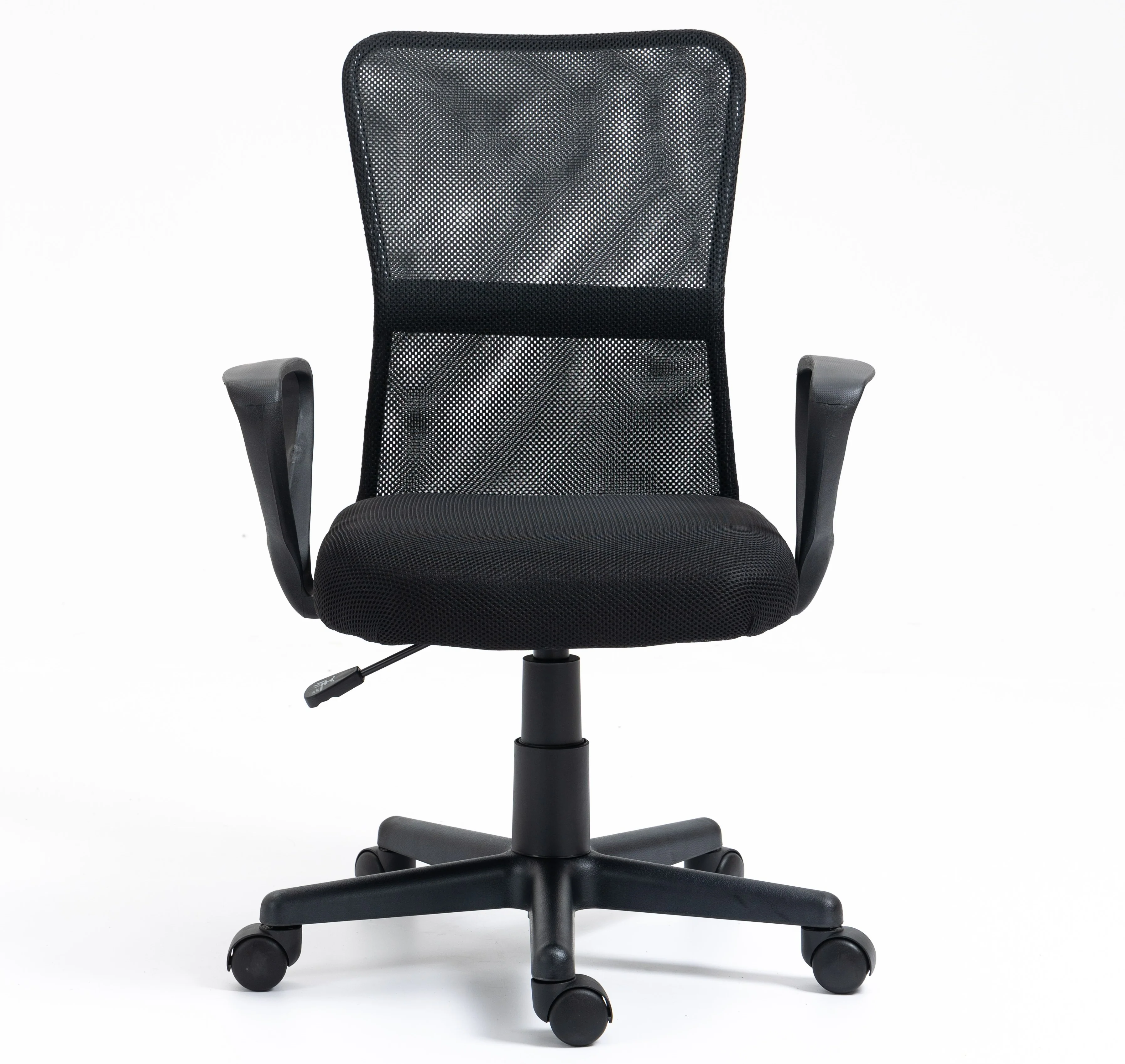 STACY - Chaise de bureau réglable en tissu noir - Image 3