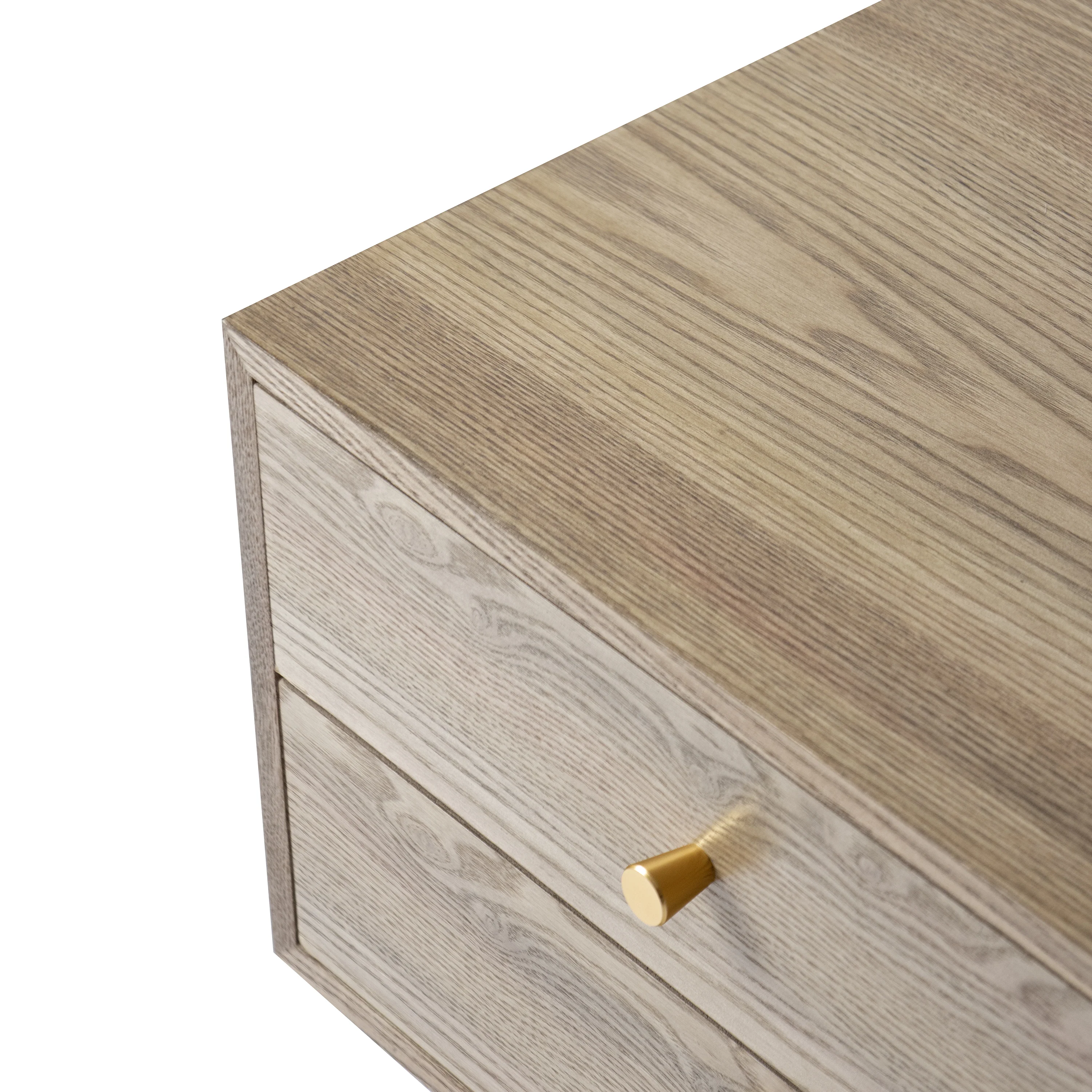 TONDER - Table de chevet 2 tiroirs en bois - Image 4