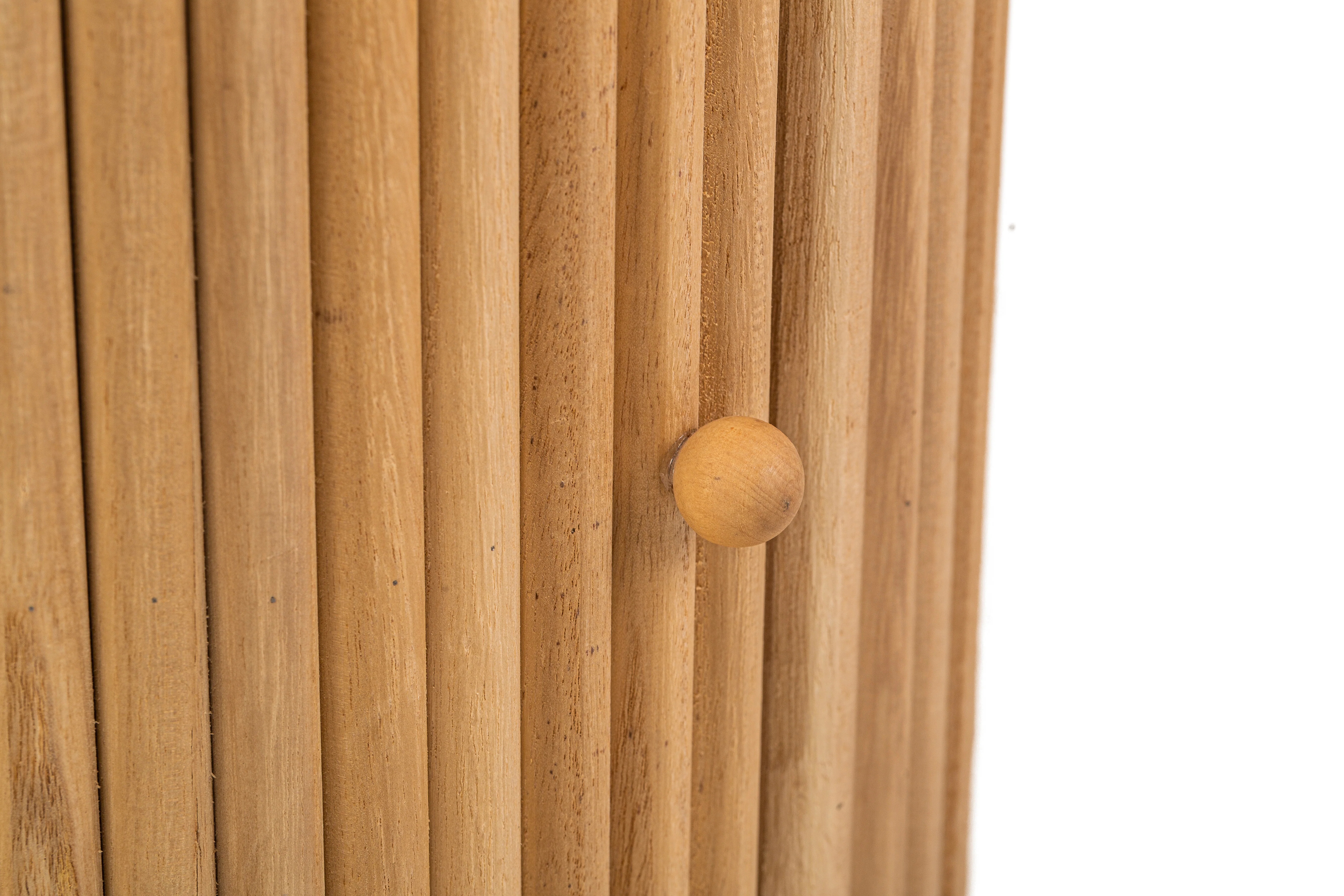 TRINIDAD - Table d'appoint en bois massif coloris naturel - Image 7