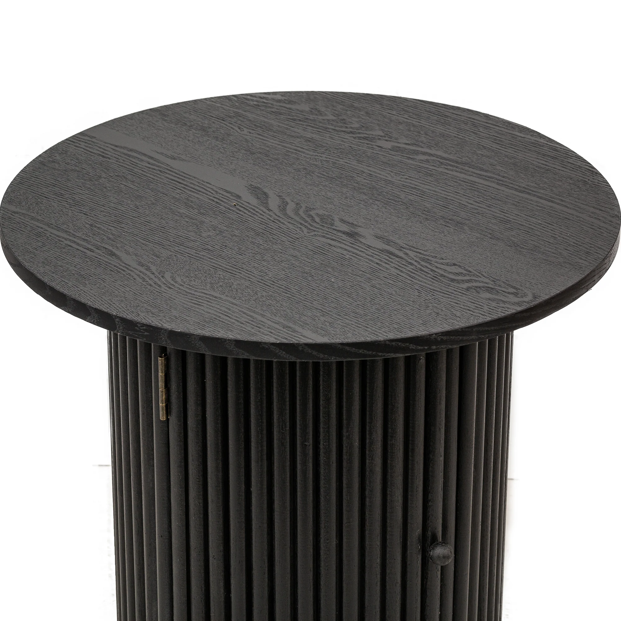 TRINIDAD - Table d'appoint en bois massif coloris noir - Image 6